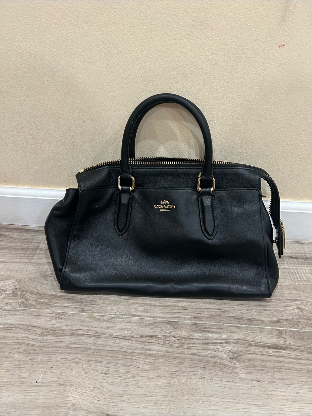 Coach Bond Bag Black Satchel